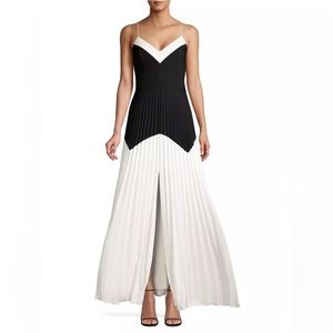 Aiden - black and white dress maxi